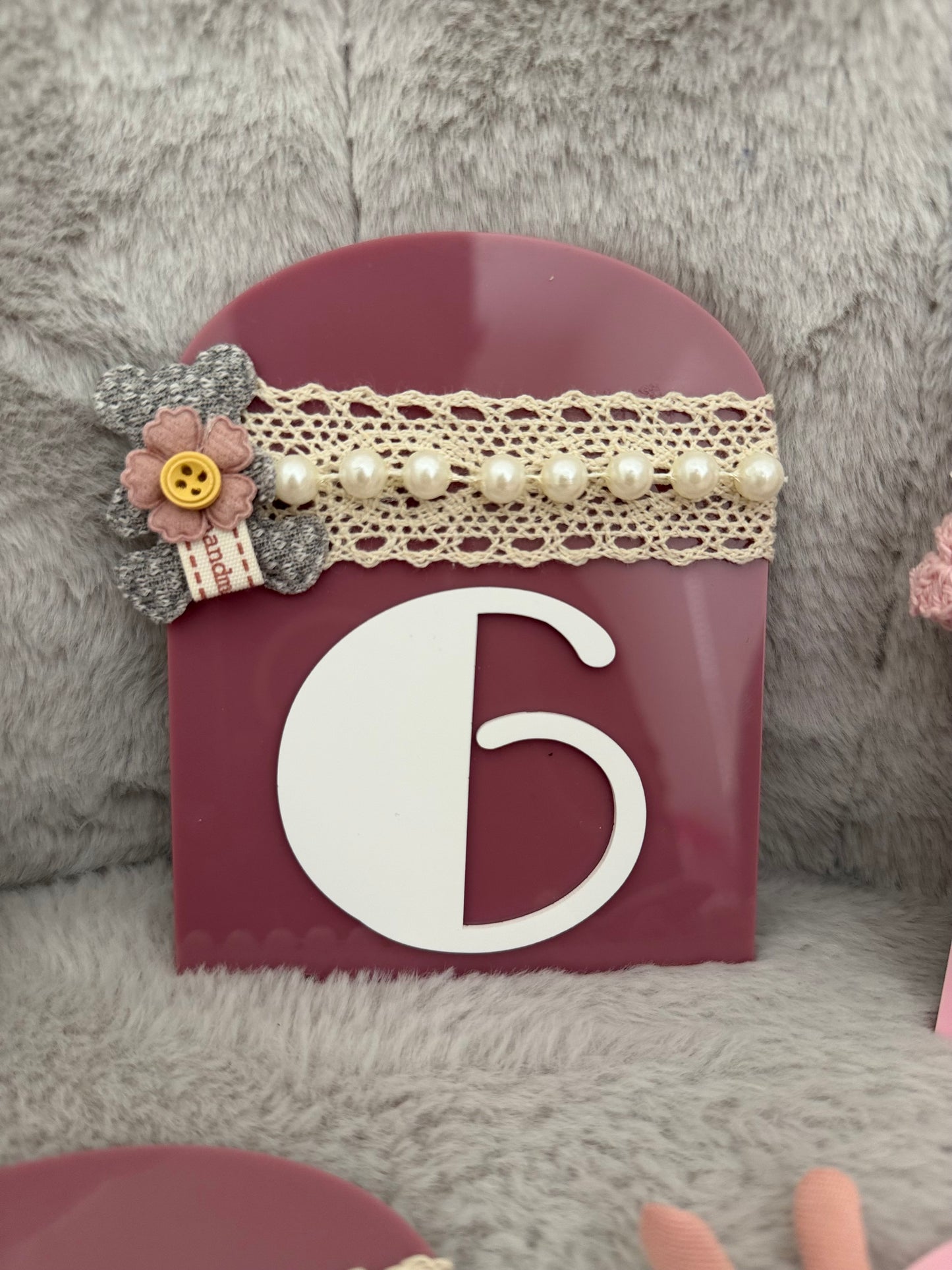 Acrylic Baby Milestone Set  Monthly Keepsake Arch Signs