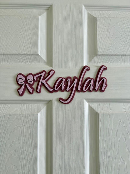 Personalized Acrylic Name Sign - Custom Acrylic Name Sign for Nursery - Personalized Baby Shower Gift - Wall & Door Decor