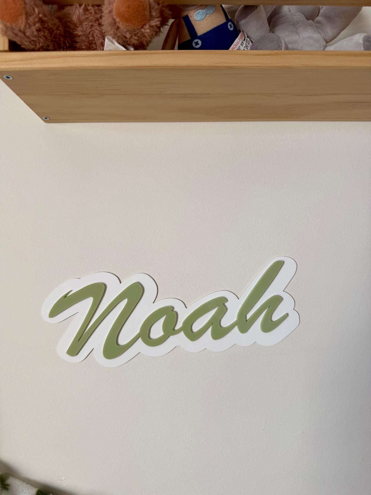 Personalized Acrylic Name Sign - Custom Acrylic Name Sign for Nursery - Personalized Baby Shower Gift - Wall & Door Decor